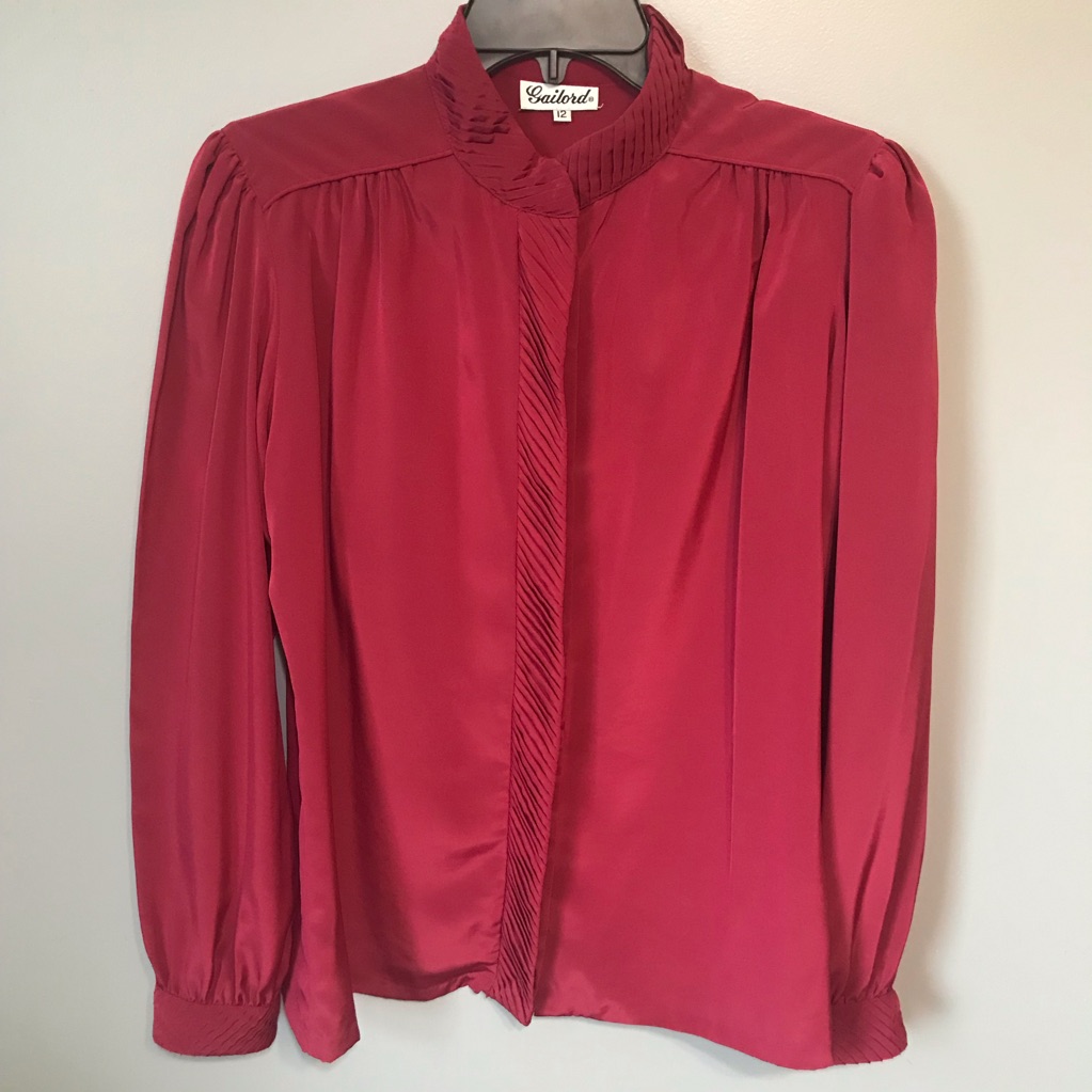 Vintage Red Blouse